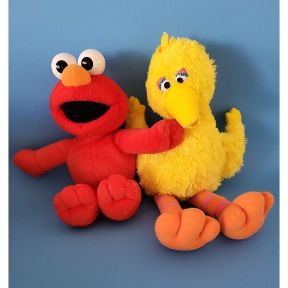 Sesame Street Vibrant Plush Fischer Price Elmo and Gund Big bird collectibles - Picture 1 of 12